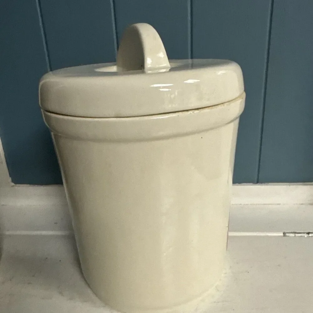 Vtg‎ Califonis Pottery Rainbow 9” Ceramic Cookie Jar Have a Happy Day… Today!